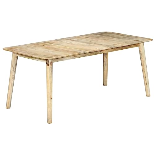 QUAHEAS Esstisch 180x90x76 cm, Mango Massivholz Natur, handgefertigt und lackiert für Küche & Esszimmer, Robustes Design für Familien & Freunde QUAHEAS Esstisch 180x90x76 cm, Mango Massivholz Natur, handgefertigt und lackiert für Küche & Esszimmer, Robustes Design für Familien & Freunde von QUAHEAS