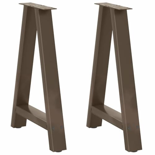 QUAHEAS Esstischbeine A-Form 2er-Set, 60x72-73 cm, pulverbeschichteter Stahl, Moderne Metall Tischbeine mit verstellbaren Füßen, ideal für Esstische & Schreibtische QUAHEAS Esstischbeine A-Form 2er-Set, 60x72-73 cm, pulverbeschichteter Stahl, Moderne Metall Tischbeine mit verstellbaren Füßen, ideal für Esstische & Schreibtische von QUAHEAS