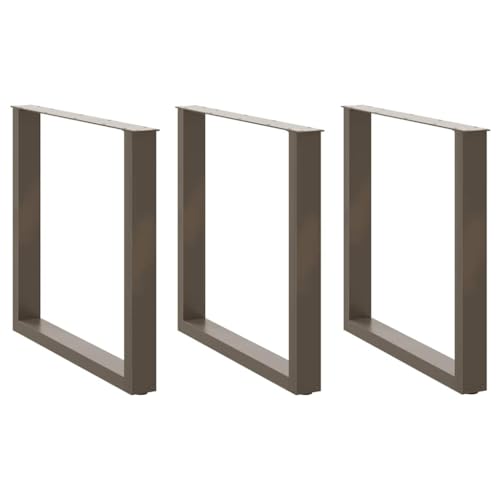 QUAHEAS Esstischbeine U-Form, 3 STK. Naturstahl 80x72-73 cm, pulverbeschichteter Metall Tischbeine für Esstisch, Schreibtisch QUAHEAS Esstischbeine U-Form, 3 STK. Naturstahl 80x72-73 cm, pulverbeschichteter Metall Tischbeine für Esstisch, Schreibtisch von QUAHEAS