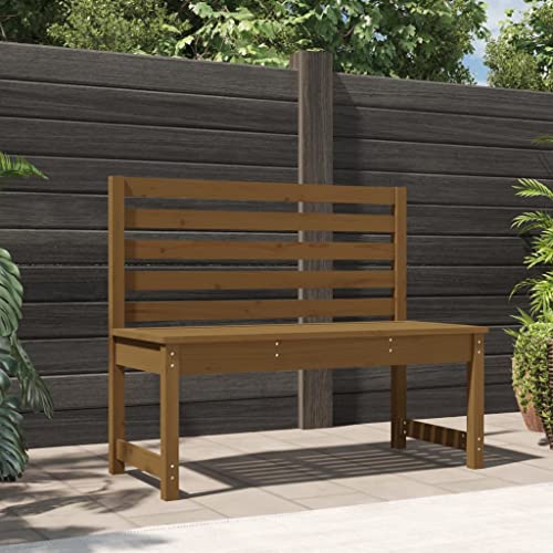 QUAHEAS Gartenbank Honigbraun 109 cm Massivholz Kiefer, robuste Outdoor Bank für Terrasse, Balkon und Gartenmöbel Set, ideal als Sitzbank für Patio, Garten & entspannte Stunden im Freien QUAHEAS Gartenbank Honigbraun 109 cm Massivholz Kiefer, robuste Outdoor Bank für Terrasse, Balkon und Gartenmöbel Set, ideal als Sitzbank für Patio, Garten & entspannte Stunden im Freien von QUAHEAS