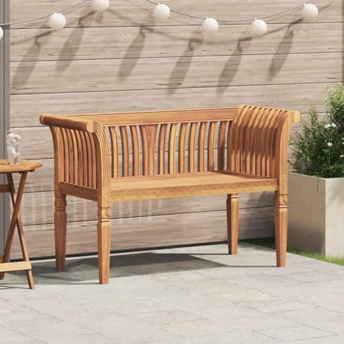 QUAHEAS Gartenbank aus massivem Teakholz, 127,5x52x80cm, geölte Oberfläche, robuste & wetterfeste Outdoor Möbel für Ihre Terrasse, Garten & den draußen Bereich, komfortable 2-Sitzer Bank. QUAHEAS Gartenbank aus massivem Teakholz, 127,5x52x80cm, geölte Oberfläche, robuste & wetterfeste Outdoor Möbel für Ihre Terrasse, Garten & den draußen Bereich, komfortable 2-Sitzer Bank. von QUAHEAS