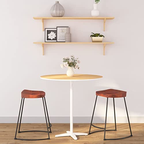 QUAHEAS Gavin Barhocker 2er-Set aus massivem Mangoholz, Vintage-Küchenstühle mit Eisenrahmen, 45x38x53 cm, robuste Tresenhocker für Hausbar & Esszimmer QUAHEAS Gavin Barhocker 2er-Set aus massivem Mangoholz, Vintage-Küchenstühle mit Eisenrahmen, 45x38x53 cm, robuste Tresenhocker für Hausbar & Esszimmer von QUAHEAS