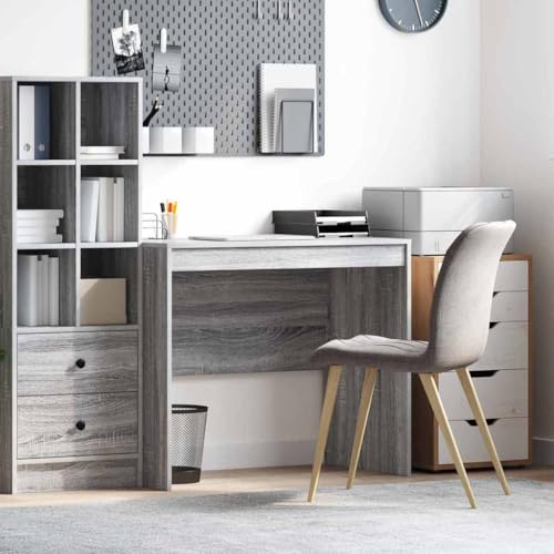 QUAHEAS Grauer Schreibtisch, Sonoma MDF, 90x50x76cm, Kompakter Computertisch für Home-Office & Studium, Moderner Arbeitstisch mit Schublade QUAHEAS Grauer Schreibtisch, Sonoma MDF, 90x50x76cm, Kompakter Computertisch für Home-Office & Studium, Moderner Arbeitstisch mit Schublade von QUAHEAS