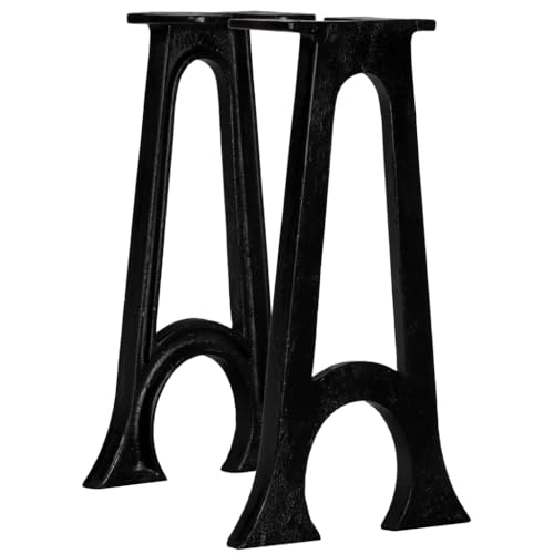 QUAHEAS Gusseisen Sitzbank-Beine 2 STK. mit Gewölbtem Fuß A-Gestell, 25x41cm Schwarz, Industrieller Stil Metall Tischbeine für Bank, Beistelltisch oder Konsolentisch, Möbelbeine Robustes Set QUAHEAS Gusseisen Sitzbank-Beine 2 STK. mit Gewölbtem Fuß A-Gestell, 25x41cm Schwarz, Industrieller Stil Metall Tischbeine für Bank, Beistelltisch oder Konsolentisch, Möbelbeine Robustes Set von QUAHEAS