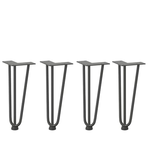 QUAHEAS Haarnadelbeine für Couchtisch, 4 STK. Anthrazit 30 cm Massivstahl, Metall Tischbeine mit Nivellierfüßen, Möbelbeine Modern, Robustes Haarnadelbein Set QUAHEAS Haarnadelbeine für Couchtisch, 4 STK. Anthrazit 30 cm Massivstahl, Metall Tischbeine mit Nivellierfüßen, Möbelbeine Modern, Robustes Haarnadelbein Set von QUAHEAS
