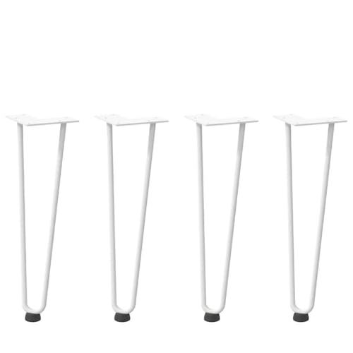 QUAHEAS Haarnadelbeine für Couchtisch, 4 STK. Weiß 42 cm, Massivstahl, verstellbare Füße, Möbel DIY Projekt QUAHEAS Haarnadelbeine für Couchtisch, 4 STK. Weiß 42 cm, Massivstahl, verstellbare Füße, Möbel DIY Projekt von QUAHEAS