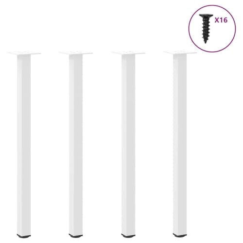 QUAHEAS Konsolentischbeine 4 STK. Weiß, 72-74 cm Höhenverstellbar, Pulverbeschichteter Stahl, Robuste Tischbeine für Schreibtisch, Moderne Möbelbeine Set QUAHEAS Konsolentischbeine 4 STK. Weiß, 72-74 cm Höhenverstellbar, Pulverbeschichteter Stahl, Robuste Tischbeine für Schreibtisch, Moderne Möbelbeine Set von QUAHEAS