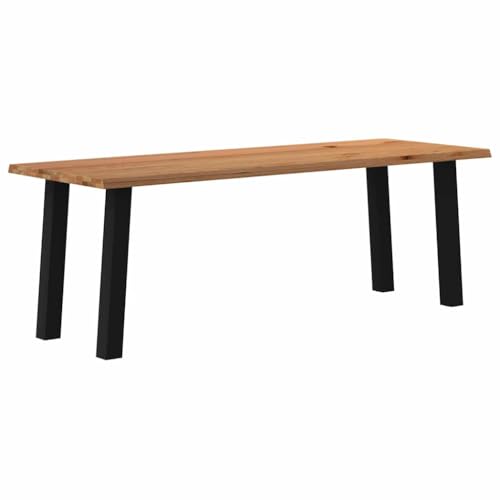 QUAHEAS Massiver Eichenholz Esstisch mit Natur Baumkanten, 220x80x74 cm, langlebiger moderner Esszimmertisch für Küche, Frühstück & stilvolle Wohnräume, einzigartiges Design für Ihr Zuhause. QUAHEAS Massiver Eichenholz Esstisch mit Natur Baumkanten, 220x80x74 cm, langlebiger moderner Esszimmertisch für Küche, Frühstück & stilvolle Wohnräume, einzigartiges Design für Ihr Zuhause. von QUAHEAS