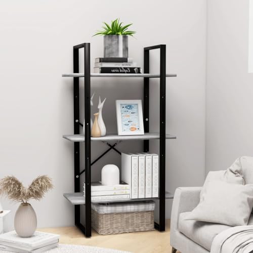 QUAHEAS Praktisches Lagerregal Betongrau 60x30x105 cm, Robustes Metallregal für Keller, Garage, vielseitiger Organizer für Büro, Wohnzimmer QUAHEAS Praktisches Lagerregal Betongrau 60x30x105 cm, Robustes Metallregal für Keller, Garage, vielseitiger Organizer für Büro, Wohnzimmer von QUAHEAS