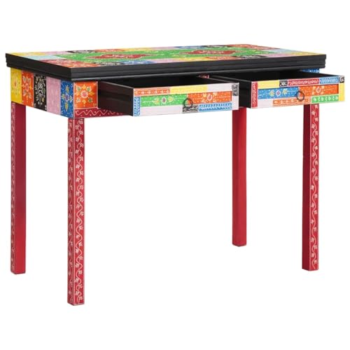 QUAHEAS Schreibtisch 100x50x75 cm, Mehrfarbig, aus massivem Mango Holz, ideal für Home Office, Computer, Studium QUAHEAS Schreibtisch 100x50x75 cm, Mehrfarbig, aus massivem Mango Holz, ideal für Home Office, Computer, Studium von QUAHEAS