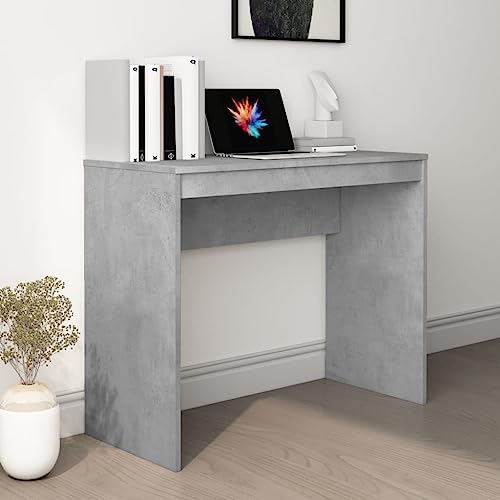 QUAHEAS Schreibtisch Betongrau 90x40x72 cm, Moderner Holzwerkstoff Schreibtisch für Büro Home Office, Kompakter Computertisch für Studium Arbeitszimmer, Platzsparender Arbeitstisch QUAHEAS Schreibtisch Betongrau 90x40x72 cm, Moderner Holzwerkstoff Schreibtisch für Büro Home Office, Kompakter Computertisch für Studium Arbeitszimmer, Platzsparender Arbeitstisch von QUAHEAS