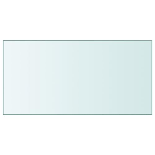 QUAHEAS Transparente Tischplatte 50x100 cm, Hartglas, 6mm Stärke, rechteckig, robust, vielseitig für Esstisch und Couchtisch QUAHEAS Transparente Tischplatte 50x100 cm, Hartglas, 6mm Stärke, rechteckig, robust, vielseitig für Esstisch und Couchtisch von QUAHEAS