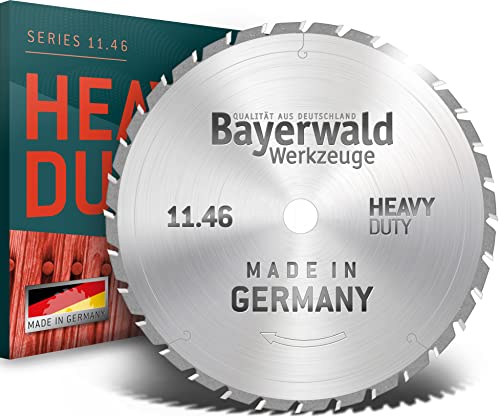 Bayerwald - HM Kreissägeblatt - 600 x 4,2/2,9 x 35 | Zahnform: WZ (78 Zähne) | Für Tischlerplatten, Paletten, Holz mit Nägeln etc. von QUALITÄT AUS DEUTSCHLAND Bayerwald Werkzeuge