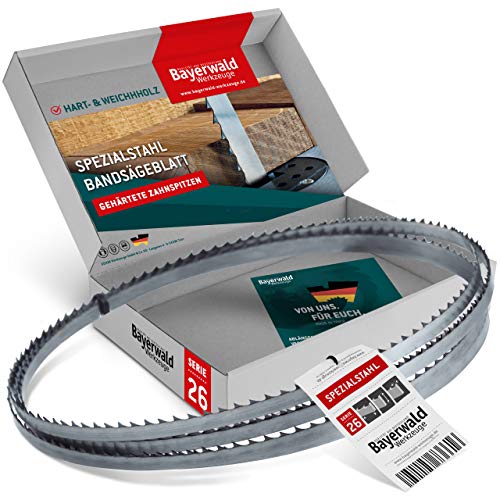 Bayerwald Spezialstahl gehärtete Zahnspitzen Bandsägeblatt - 1425 x 6 x 0.4 x 4 / für alle gängigen Holzarten/Sägeband passend für Einhell. Kity. Interkrenn. Rexon. Haager. Budget. Varo. Güde uvm. von Bayerwald Werkzeuge
