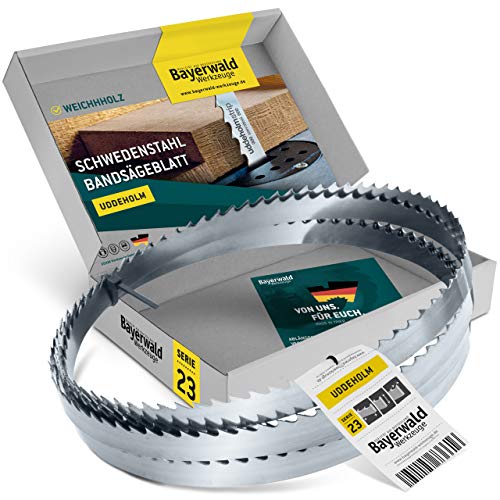 Bayerwald Uddeholm Bandsägeblatt - 2100 x 12 x 0.5 x 6 / für alle gängigen Holzarten/Sägeband passend für Flott. Scheppach uvm. von Bayerwald Werkzeuge