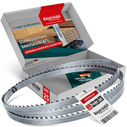Bayerwald Uddeholm gehärtete Zahnspitzen Bandsägeblatt - 4318 x 15 x 0.7 x 6 / für alle gängigen Holzarten/Sägeband passend für Felder uvm. von Bayerwald Werkzeuge