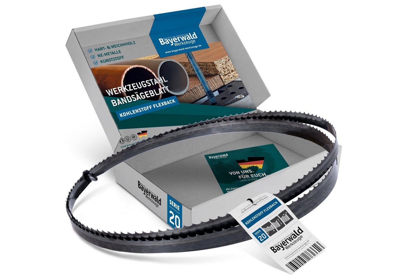 QUALITÄT AUS DEUTSCHLAND Bayerwald Werkzeuge Bandsägeblatt Bayerwald Holz Bandsägeblatt 2240 x 13 x 0.5 x 6 von QUALITÄT AUS DEUTSCHLAND Bayerwald Werkzeuge