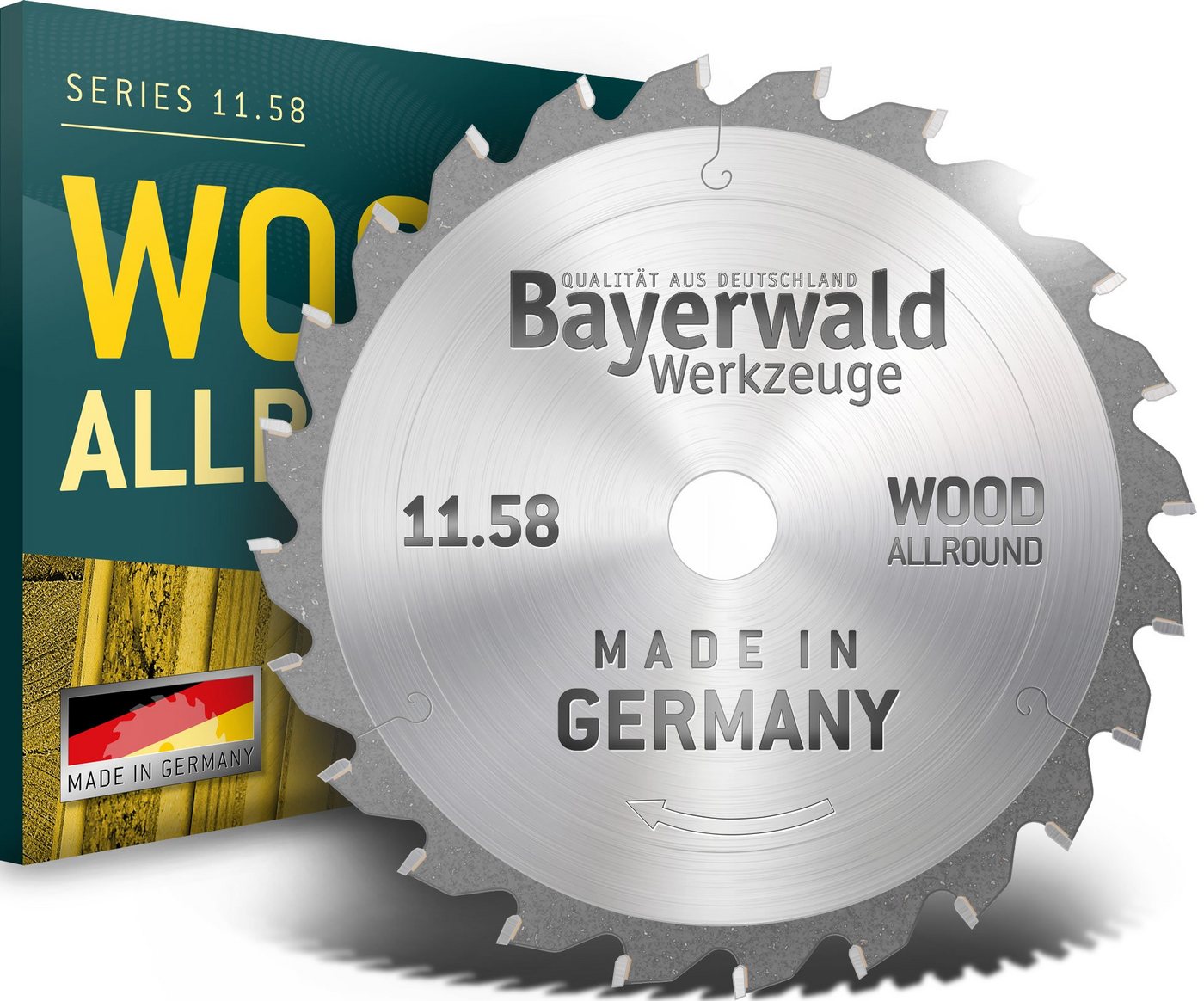 QUALITÄT AUS DEUTSCHLAND Bayerwald Werkzeuge Kreissägeblatt HM Kreissägeblatt - 250 x 3/2 x 32 Z24 WZ neg., 32 mm (Bohrung) WZ neg. (Zahnform) negativ (Zahnstellung) von QUALITÄT AUS DEUTSCHLAND Bayerwald Werkzeuge