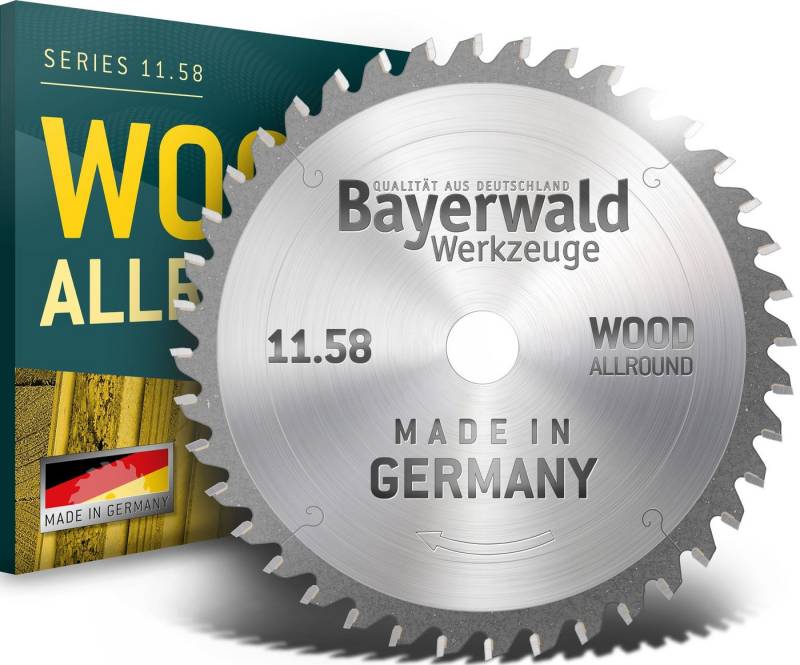 QUALITÄT AUS DEUTSCHLAND Bayerwald Werkzeuge Kappsägeblatt HM Kreissägeblatt - 420 x 4.2/2.8 x 40 Z54 WZ neg. von QUALITÄT AUS DEUTSCHLAND Bayerwald Werkzeuge