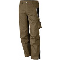 QUALITEX® Herren Arbeitshose „pro mg 245“ khaki/schwarz Größe 52 von QUALITEX®