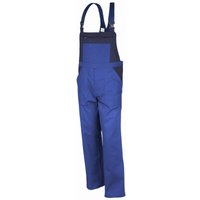 Qualitex Latzhose basic 2-farbig, Größe: 42, Farbe: kornblau/marine von QUALITEX