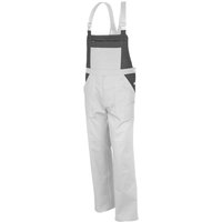 Qualitex Latzhose basic 2-farbig, Größe: 52, Farbe: weiß/grau Qualitex Latzhose basic 2-farbig, Größe: 52, Farbe: weiß/grau von QUALITEX