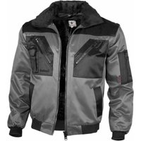 Qualitex Pilotjacke mit Teddyfutter 1000 Gr. 3XL grau/schwarz von QUALITEX