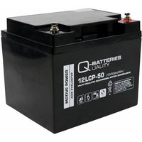 Ersatzakku für Panasonic LC-XC1238P 12V 50Ah AGM Batterie zyklenfest von QUALITY BATTERIES