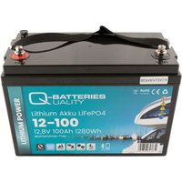 Quality Batteries - Q-Batteries Lithium Akku 12-100 12,8V 100Ah 1280Wh LiFePO4 Batterie mit Bluetooth von QUALITY BATTERIES