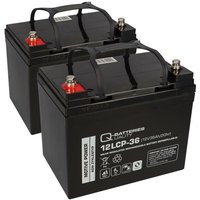 Quality Batteries - Akku kompatibel E-Mobile E-Scooter Vermeiren 2x 12V 36Ah von QUALITY BATTERIES