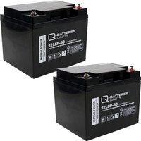 Quality Batteries - Ersatzakku für Bischoff & Bischoff Triplex Rollstuhl 24V 2 x 12V 50Ah von QUALITY BATTERIES