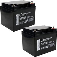 Ersatzakku für Bischoff & Bischoff Triplex Rollstuhl 24V 2 x 12V 50Ah von QUALITY BATTERIES