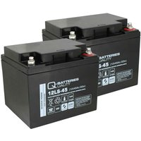 Quality Batteries - Ersatzakku für Brandmeldezentrale Siemens FC726-ZA 2 x agm Batterie 12V 45Ah mit VdS von QUALITY BATTERIES