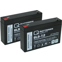 Quality Batteries - Ersatzakku für RBC18 agm Batterie 6V 7,2Ah (2 Akkus) von QUALITY BATTERIES