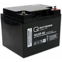 Quality Batteries - Q-Batteries 12LCP-50 / 12V - 50Ah Blei Akku Zyklentyp agm - Deep Cycle vrla von QUALITY BATTERIES