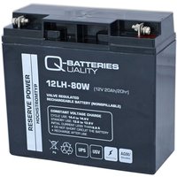 Quality Batteries - Q-Batteries 12LH-80W 12V 20Ah Blei-Vlies-Akku agm vrla Hochstrom usv von QUALITY BATTERIES