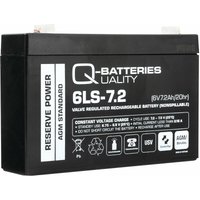 Quality Batteries - Q-Batteries 6LS-7.2 6V 7,2Ah Blei-Vlies Akku / agm vrla von QUALITY BATTERIES