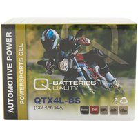 Quality Batteries - Q-Batteries QTX4L-BS Gel Motorradbatterie 12V 3,5Ah 40A 50314 inkl. 7,50€ Pfand von QUALITY BATTERIES