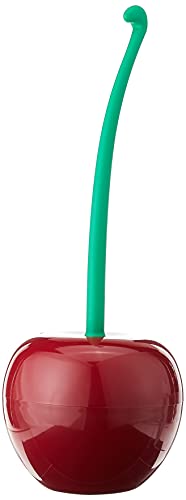 QUALY Toilettenbürste, Kunststoff, Rot, Toilet Brush, Toilet Brush and Holder, Toilet Brush Cleaner, Toilet Brush and Holder Set, Toilet Brush Cleaner Cute, Decor Gift, Novelty Gifts von QUALY