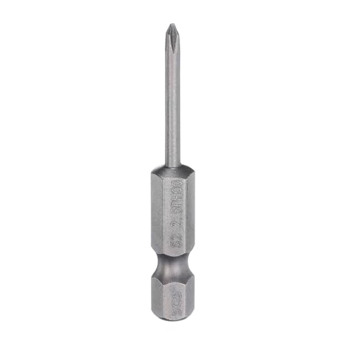 QUARKZMAN #00 Phillips Schraubendreher-Bit PH00 1/4" Sechskantschaft 2" (50mm) Lang Magnetisch S2 Stahl Industriequalität Schraubendreher-Bit Kreuzkopf Bohrer-Bits 0.098" (2.5mm) Stab von QUARKZMAN