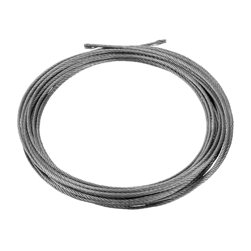 QUARKZMAN 1/16" (1,5 mm) 304 Edelstahlseil Drahtseil 7 x 19 Stränge Kern 20ft (6m) Flugzeugdraht für Bau im Freien Marine Rigging Decking Geländer von QUARKZMAN
