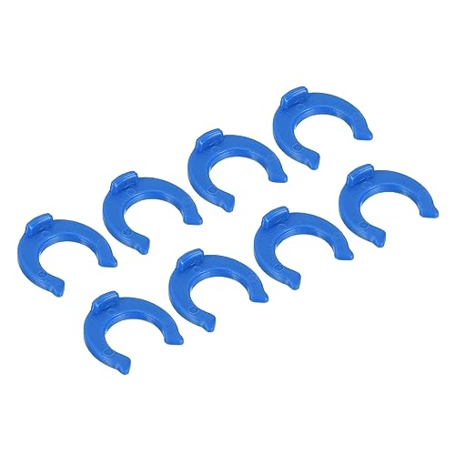 QUARKZMAN 1/4" Schnellverbindung Verriegelungsklemme x 30Stk Blau Clip für Verriegelung Schnellverbindungsstücken für RO Umkehr Osmose Wasserfilter [Blau] von QUARKZMAN