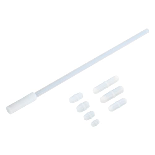 QUARKZMAN 1 Set Magnetrührer Mischer Rührstab Set 7 Größen Oval mit Ring Form Rührer Gerade Stäbe Beschichtung Magnet für Labor Weiß von QUARKZMAN