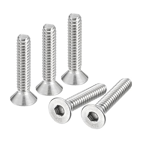 QUARKZMAN 10Stk #10-24x1" Flach Senkkopf Steckdose Kappe Schrauben 304 Edelstahl Sechskant Steckdose Flachkopf Schrauben Senkkopf Bolzen von QUARKZMAN