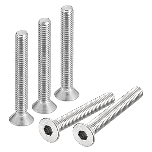 QUARKZMAN 10Stk #10-32x1-1/2" Flach Senkkopf Steckdose Kappe Schrauben 304 Edelstahl Sechskant Steckdose Flachkopf Schrauben Voll Gewinde Senkkopf Bolzen von QUARKZMAN