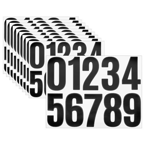 QUARKZMAN 10 Blätter Zahlen Aufkleber,0-9 Vinyl 10cm Wasserdichte Nummernaufkleber für Briefkasten, Schild, Fenster, Tür, Hausnummer, Schwarz QUARKZMAN 10 Blätter Zahlen Aufkleber,0-9 Vinyl 10cm Wasserdichte Nummernaufkleber für Briefkasten, Schild, Fenster, Tür, Hausnummer, Schwarz von QUARKZMAN