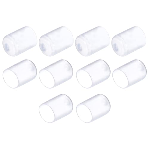 QUARKZMAN 10 Stück Gummikappen, 15mm Rohrstopfen Endkappe Rund Schutzkappen Pfostenkappe Abdeckkappen Zaunpfosten Endspitze Kappen für Gartenstühle Tischbeine Möbelfüße Gleiter, Klar QUARKZMAN 10 Stück Gummikappen, 15mm Rohrstopfen Endkappe Rund Schutzkappen Pfostenkappe Abdeckkappen Zaunpfosten Endspitze Kappen für Gartenstühle Tischbeine Möbelfüße Gleiter, Klar von QUARKZMAN