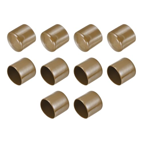 QUARKZMAN 10 Stück Gummikappen, 45mm Rohrstopfen Endkappe Rund Schutzkappen Pfostenkappe Abdeckkappen Zaunpfosten Endspitze Kappen für Gartenstühle Tischbeine Möbelfüße Gleiter, Hellbraun QUARKZMAN 10 Stück Gummikappen, 45mm Rohrstopfen Endkappe Rund Schutzkappen Pfostenkappe Abdeckkappen Zaunpfosten Endspitze Kappen für Gartenstühle Tischbeine Möbelfüße Gleiter, Hellbraun von QUARKZMAN