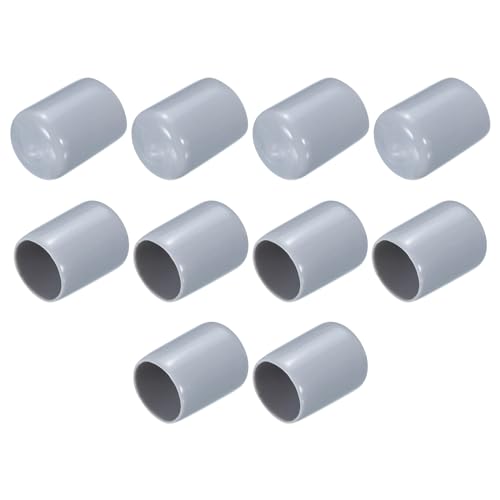 QUARKZMAN 10 Stück Gummikappen, 15mm Rohrstopfen Endkappe Rund Schutzkappen Pfostenkappe Abdeckkappen Zaunpfosten Endspitze Kappen für Gartenstühle Tischbeine Möbelfüße Gleiter, Grau QUARKZMAN 10 Stück Gummikappen, 15mm Rohrstopfen Endkappe Rund Schutzkappen Pfostenkappe Abdeckkappen Zaunpfosten Endspitze Kappen für Gartenstühle Tischbeine Möbelfüße Gleiter, Grau von QUARKZMAN