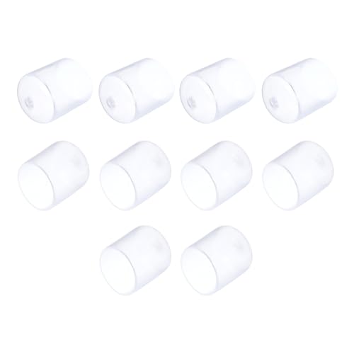 QUARKZMAN 10 Stück Gummi Endkappen 22 mm Gummikappen Runde Schutzkappen Bolzenkappen Pfostenkappe Gummifüße Stuhlsocken Fußkappen Stuhlgleiter Möbelgleiter für Rohren Tischfüße Klar von QUARKZMAN